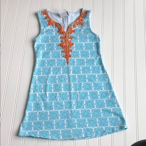 Girls cotton embroidered sun dress